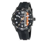 Nautica NST Men's Black Silicone Strap Watch (Model: NAPNSS608)