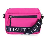 Nautica Nylon Bean Crossbody/Belt Bag with Adjustable Shoulder Strap, Hot Pink, Hot Pink