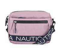 nautica Nylon Bean Crossbody/Belt Bag with Adjustable Shoulder Strap, Lilac Rose