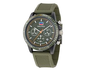 Nautica ONE ECO Wheat PU Fiber Strap Watch, Green