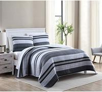 Nautica - Queen Quilt Set, Cotton Reversible Bedding, Home Decor for All Seasons (Ardmoore Grey, Queen)