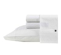 Nautica - Queen Sheets, Cotton Percale Bedding Set, Casual Home Decor (Buoy Line Grey, Queen)