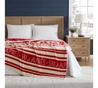 Nautica - Queen Soft Blanket, Lightweight, Cozy & Plush Striped Bedding