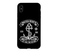 Nautica Regatta Set Sail for Victory Vintage Anchor Design Case for iPhone XS Max