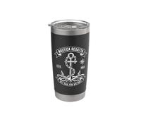 Nautica Regatta Set Sail for Victory Vintage Anchor Design Stainless Steel Insulated Tumbler