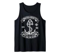 Nautica Regatta Set Sail for Victory Vintage Anchor Design Tank Top