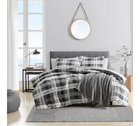 Nautica Reversible Microsuede Bedding with Matching Sham(s), Casual Home Decor, Polyester, Dark Grey, Queen