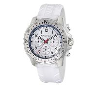 Nautica Riding SAIL Men's White Silicone Strap Watch (Model: NAPRSS602)
