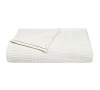 Nautica Rope Stripe Blanket Cotton King White