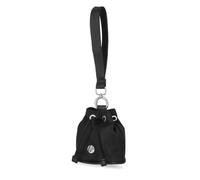 Nautica Sea Spray Drawstring Wallet Coin Purse Mini Pouch Charm with Wristlet, Black