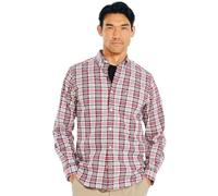 Nautica Shirts Men's Wrinkle Resistant Long Sleeve Button Front Shirt, Plaid-high Rise, Large