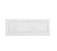 Nautica Soft & Absorbent Cotton Bath Mat, Stylish Home Decor, White, Runner (60" x 22")