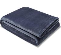 Nautica - Twin Blanket, Super Soft Plush Fleece Bedding, Warm & Cozy Home Decor, Dorm Room Essentials (Solid Navy, Twin)