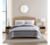 Nautica - Twin Quilt Set, Cotton Reversible Bedding with Matching Sham, Home Decor for All Seasons (Ridgeport Blue, Twin)