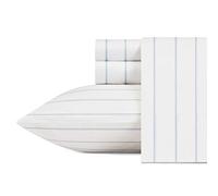 Nautica - Twin Sheet Set - Cotton Percale - Crisp & Breathable (Skippers Island Light Blue)