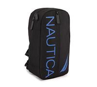 Nautica Unisex-Adult Sling Shoulder Bag, Black Blue, One Size