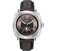 Nautica Watch Park Gate Waterproof Date Display Illuminated Hand Grips Black NAPPGP903, silver colours, Strap.