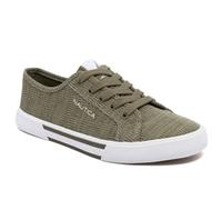 Nautica Women’s Lace-Up Fashion Sneakers - Low-Top Casual Walking & Tennis Shoes with Platform or Regular Heel, Olive Blackhaw, 5 UK