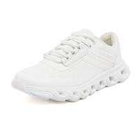 Nautica Women’s Running Shoes Lightweight Athletic Sneakers, Breathable Cushioned Lace-Up Gym Walking & Training Trainers, White-kinsale, 8