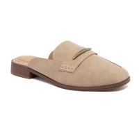 Nautica Women’s Slip-On Mule Loafer - Vegan Leather Backless Dress Shoe for Casual or Workwear Comfort, Taupe, 3 UK