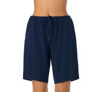 Nautica Women's Bermuda Sleep Shorts, 100% Cotton Jersey, Navy, 3X