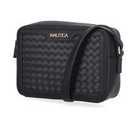 Nautica Women's Candid Camera Adjustable Crossbody Bag, On the Boarder Black, One Size, Nautica Candid Camera Adjustable Crossbody