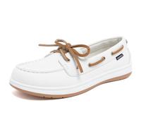 Nautica Women's Casual Boat Shoes, Moc-Toe Loafers with Cushioned Insole, Deck Fashion Sneaker