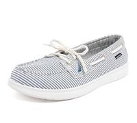 Nautica Women's Casual Boat Shoes, Moc-Toe Loafers with Cushioned Insole, Deck Fashion Sneaker