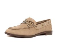 Nautica Women's Casual Slip-On Loafers Microsuede Moc-Toe Boat Shoes Comfort Flats with Anchor Charm