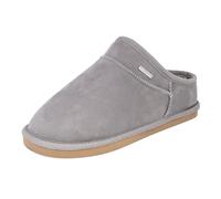 Nautica Women's Cozy Clog Slippers with Plush Faux Fur Collar and Durable Rubber Sole for Indoor & Outdoor Comfort, Grey-oceane, Medium