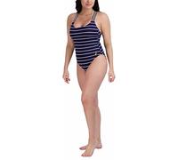 Nautica Women's Cross Back One Piece Swimsuit, Deep Sea, Large