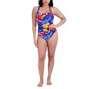 Nautica Women's Cross Back One Piece Swimsuit, Multi-color, Medium