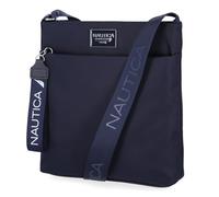 Nautica Women's Diver Nylon Small Crossbody Bag Purse with Adjustable Shoulder Strap Cross Body, Indigo 2, One Size