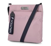 Nautica Women's Diver Nylon Small Crossbody Bag Purse with Adjustable Shoulder Strap Cross Body, Lilac Rose, One Size