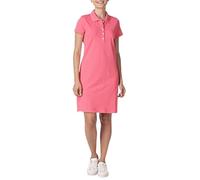 Nautica Women's Easy Classic Short Sleeve Stretch Cotton Polo Dress Casual, Rouge Pink, XL