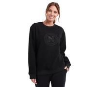 Nautica Women's Elara Sweatshirt Crewneck Pullover Long Sleeve Black Top (UK, Alpha, S, Regular, Regular)