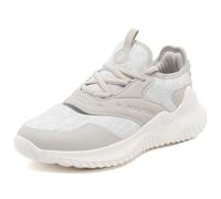 Nautica Women's Fashion Sneaker Lace-Up Jogger Running Shoe Casual Walking Tennis Sneaker, Warm Grey-rosea, 3 UK