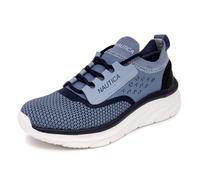 Nautica Women's Fashion Sneaker Lace-Up Running Shoe Casual Max Cushioning Walking Tennis Sneaker, Blue-seracen, 8 UK