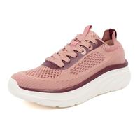 Nautica Women's Fashion Sneaker Lace-Up Running Shoe Casual Max Cushioning Walking Tennis Sneaker, Mauve Burgundy-venera, 8 UK
