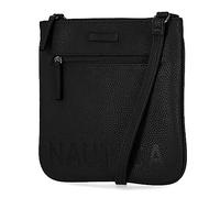 Nautica Women's Lakeside Signature Jaquard North South Crossbody Bag, Black (Out and About), One Size