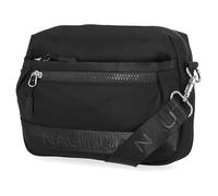 Nautica Women's Nylon Bean Crossbody Bag with Adjustable Shoulder Strap, Black Tonal, One Size