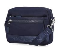 Nautica Women's Nylon Bean Crossbody Bag with Adjustable Shoulder Strap, Indigo (Indigo 2), One Size