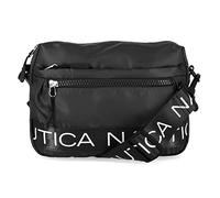 Nautica Women's Nylon Bean Crossbody/Belt Bag with Adjustable Shoulder Strap, Black, One Size