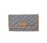Nautica Women's Perfect Carry-All Money Manager Oraganizer with RFID Blocking Wallet, Indigo Jacquard, One Size