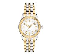 Nautica Women's Quartz Stainless Steel Strap, Two-Tone, 18 Casual Watch (Model: NAPPBS032)