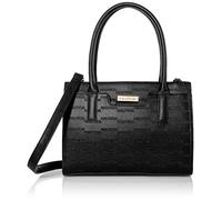 Nautica Women's Sandy Jr. Top Handel Satchel with Removable Crossbody Strap Bag, Black (Embossed Logo), One Size