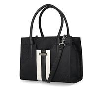 Nautica Women's Sandy Jr. Top Handel Satchel with Removable Crossbody Strap, Black Jacquard, One Size