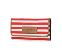Nautica Womens Carry-All The Perfect Carry All Money Manager Wallet Oraganizer with RFID Blocking Wallet, Fuego Red II, One Size US, Fuego Red II, One Size