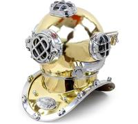 Nautical 18" US Navy Scuba Diving Helmet | Maritime Ship's Decorative Brass Finish Premium Aluminum Helmet