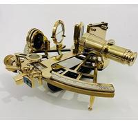 Nautical 9" Solid Brass Working Sextant | Navigational Sextant | Heavy Sextant